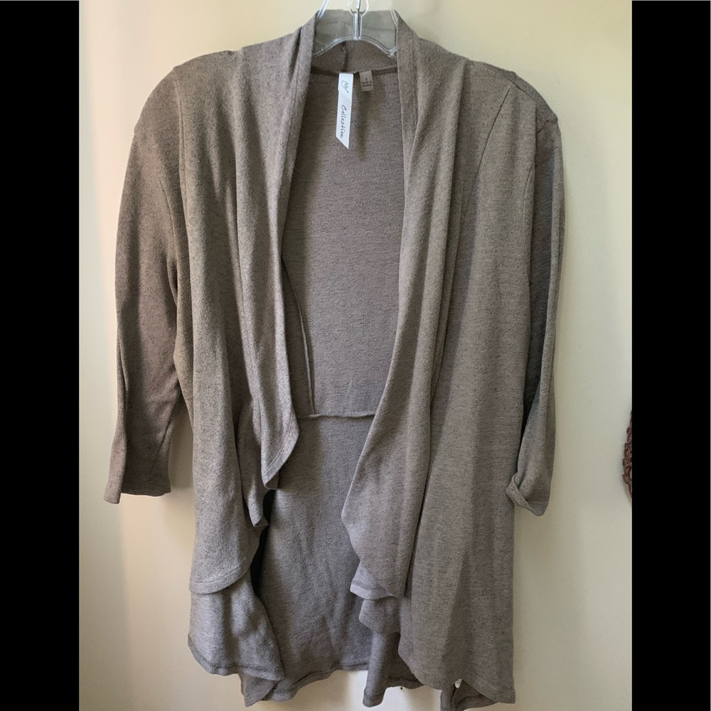 NY Collection Waterfall Cardigan - Picture 1 of 10